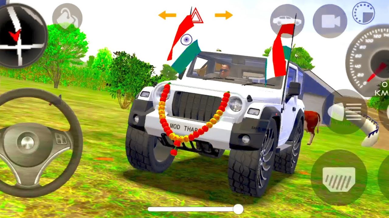 Black Scorpio VS white Thar 😈 Indian Scorpio Android games (Dollar Song💸)Gadi wala game #2026 