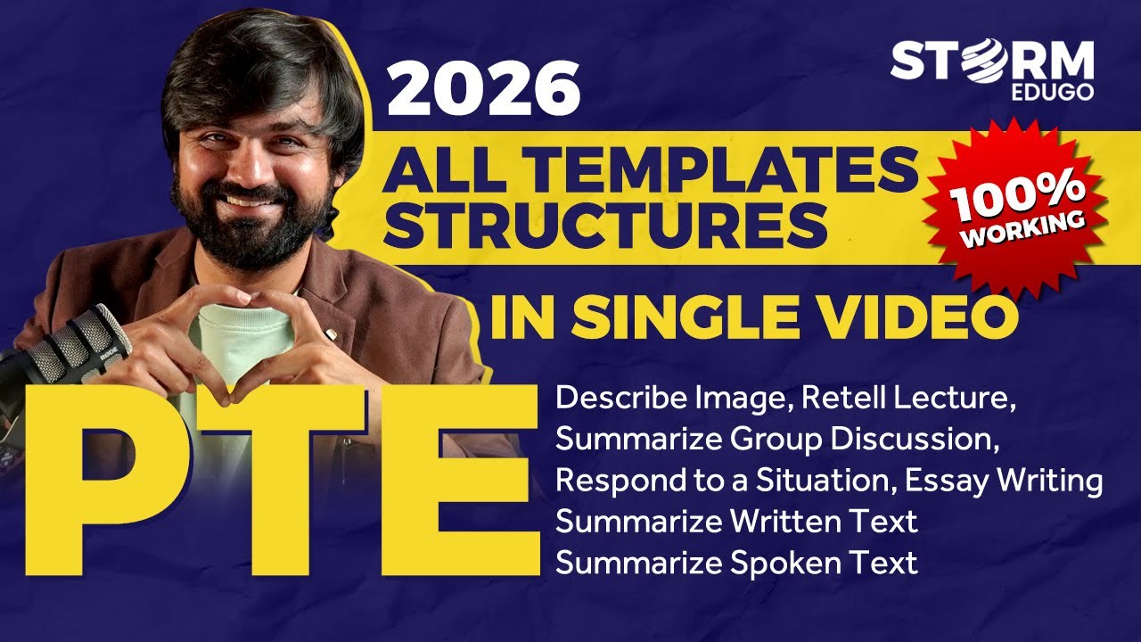 PTE 2026 Latest Exam Structure & Proven Templates | All Sections Explained