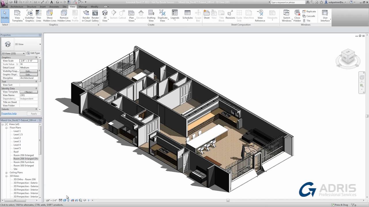 Revit LT 2014 Tutorial - Alternative Visual Styles