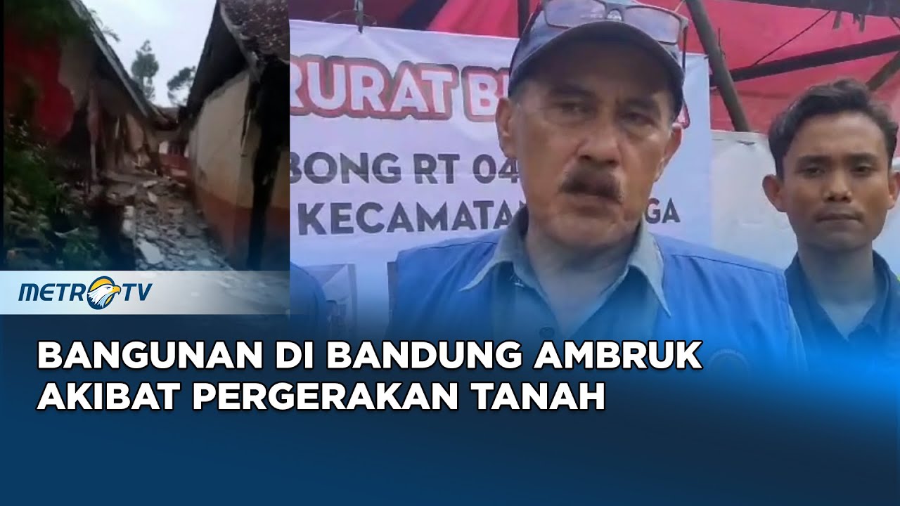 Pergerakkan Tanah Hebat, Bangunan Ambruk Puluhan Rumah Ambruk