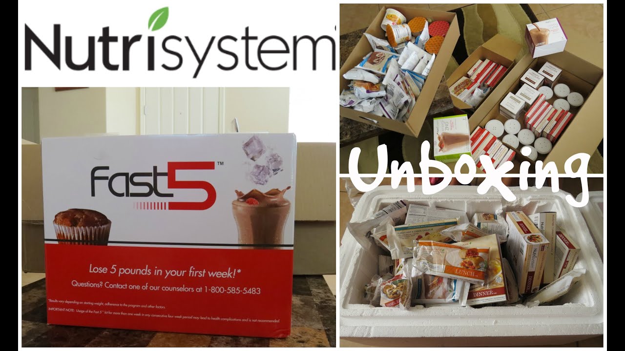My First NUTRISYSTEM Unboxing - Including Fast 5, Dry & Frozen Foods Boxes