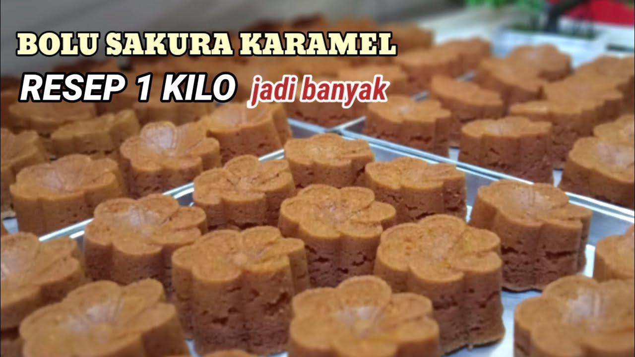 RESEP BOLU SAKURA 1 KILO || mudah,murah,jadi banyak