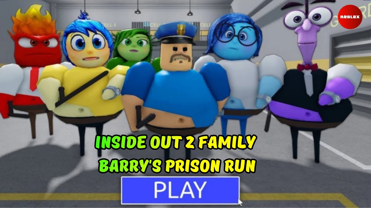 INSIDE OUT 2 FAMILY BARRY’S PRISON RUN! (OBBY)FULL GAMEPLAY #roblox