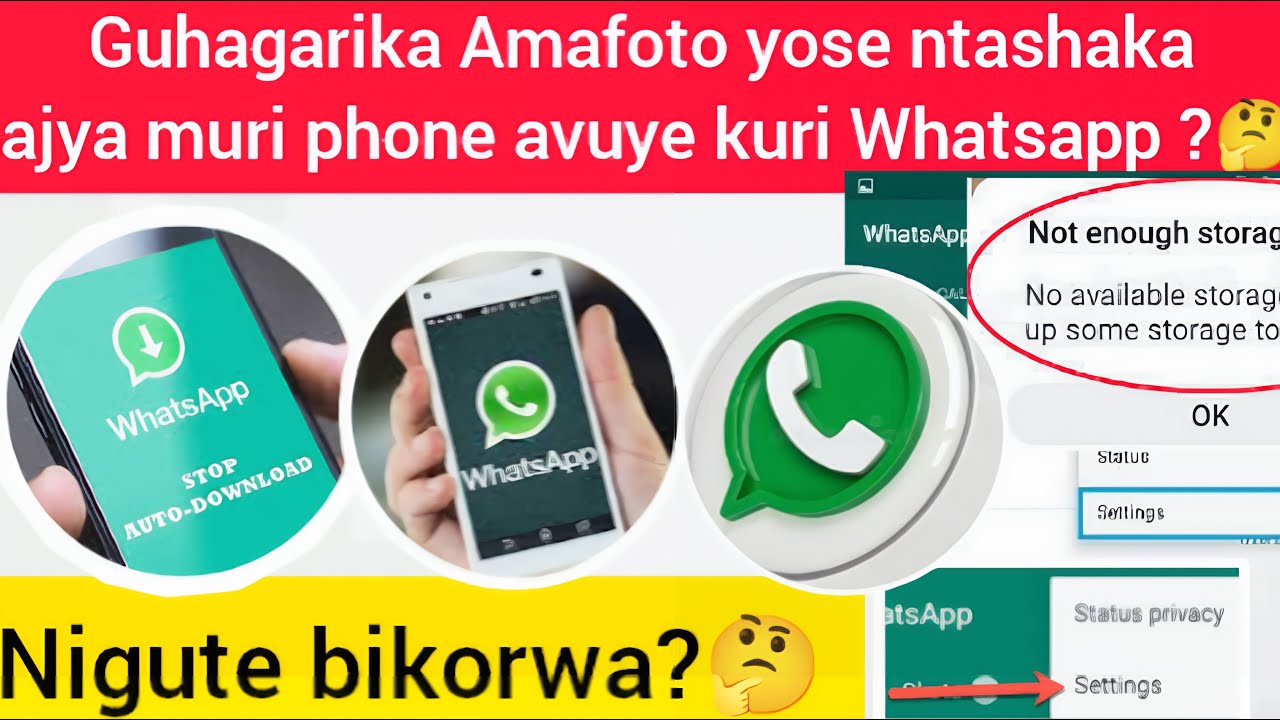 Nigute wahagarika amafoto Yi downloading ajya muri phone avuye kuri #Whatsapp