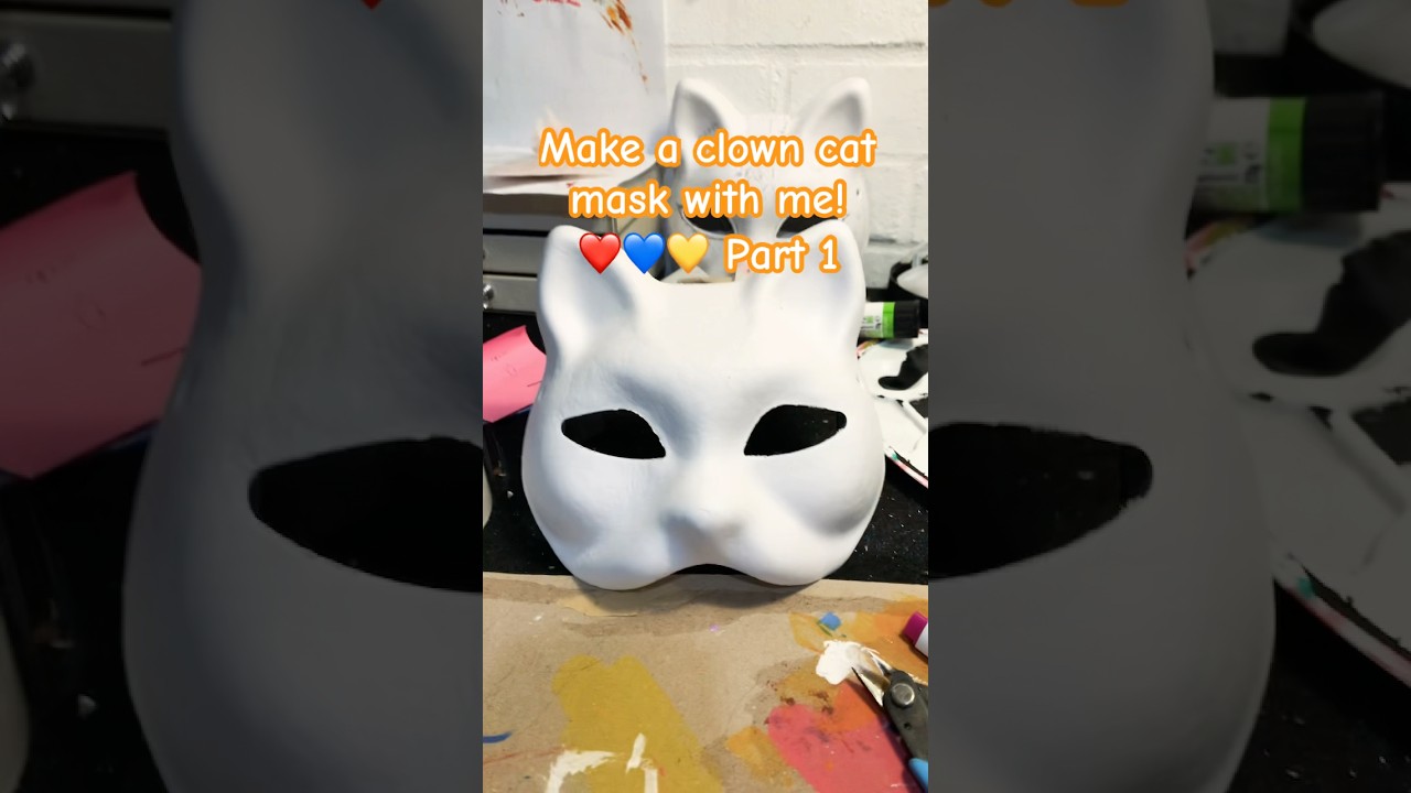 Clown cat mask! Part 1❤️