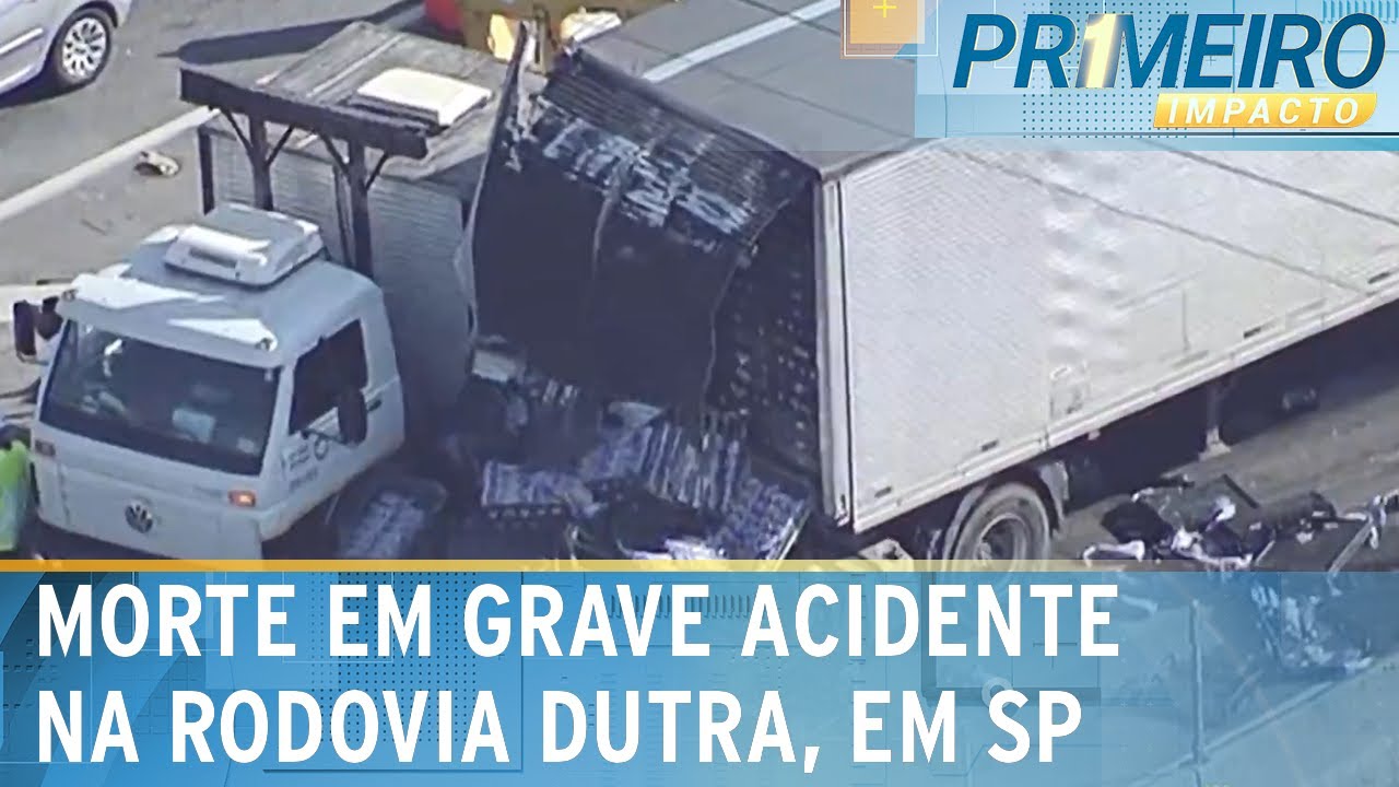 SP: Acidente grave na rodovia Dutra deixa 1 morto | Primeiro Impacto (18/01/24)