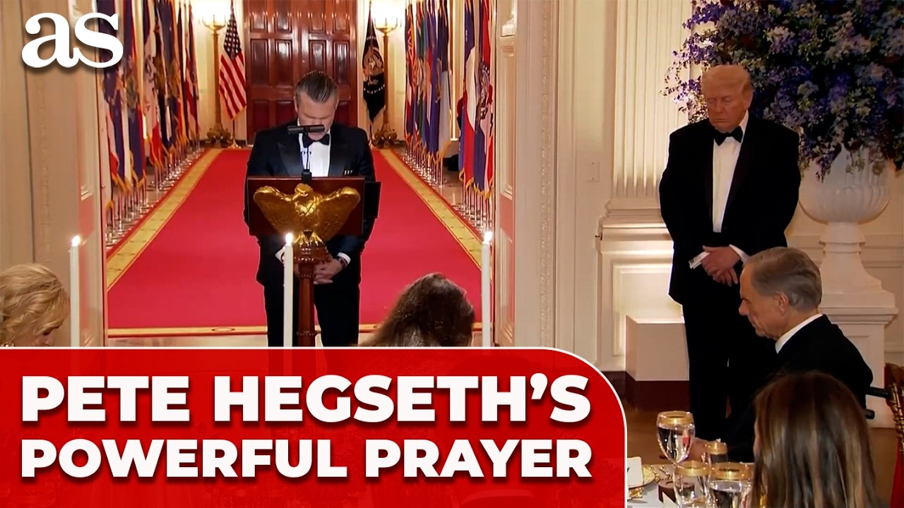 Pete Hegseth's POWERFUL PRAYER captivates GOVERNORS DINNER at WHITE HOUSE