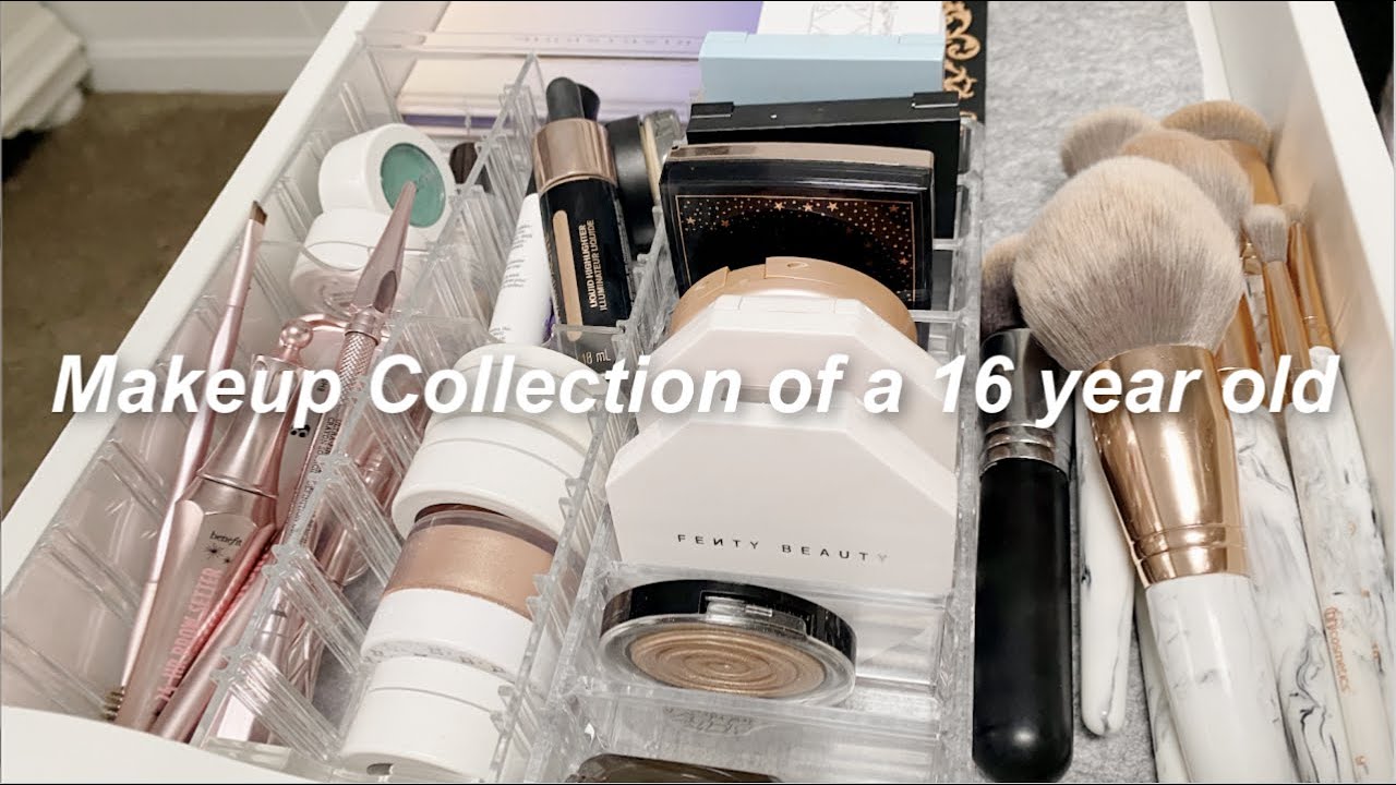 makeup collection of a 16 year old