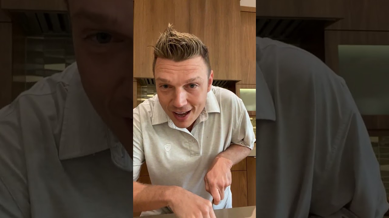 Nick Carter IG Live Video - Making Breakfast