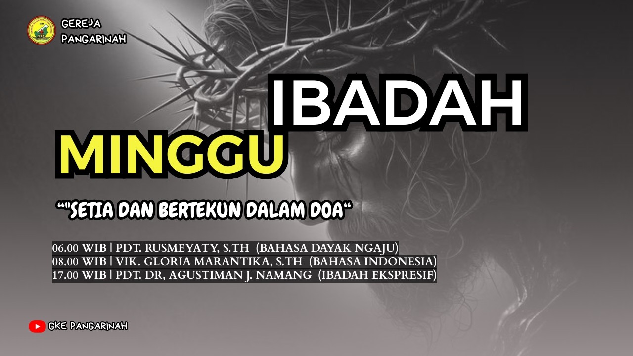 IBADAH MINGGU, 01 MARET 2026 I 08.00 WIB (SENGSARA III)