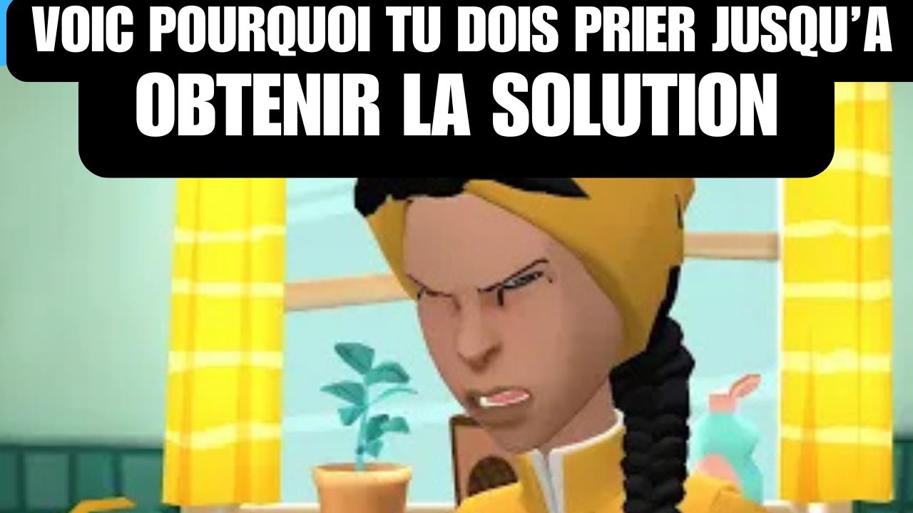 VOIC POURQUOI TU DOIS PRIER JUSQU’A OBTENIR LA SOLUTION  (Animation Chretienne)