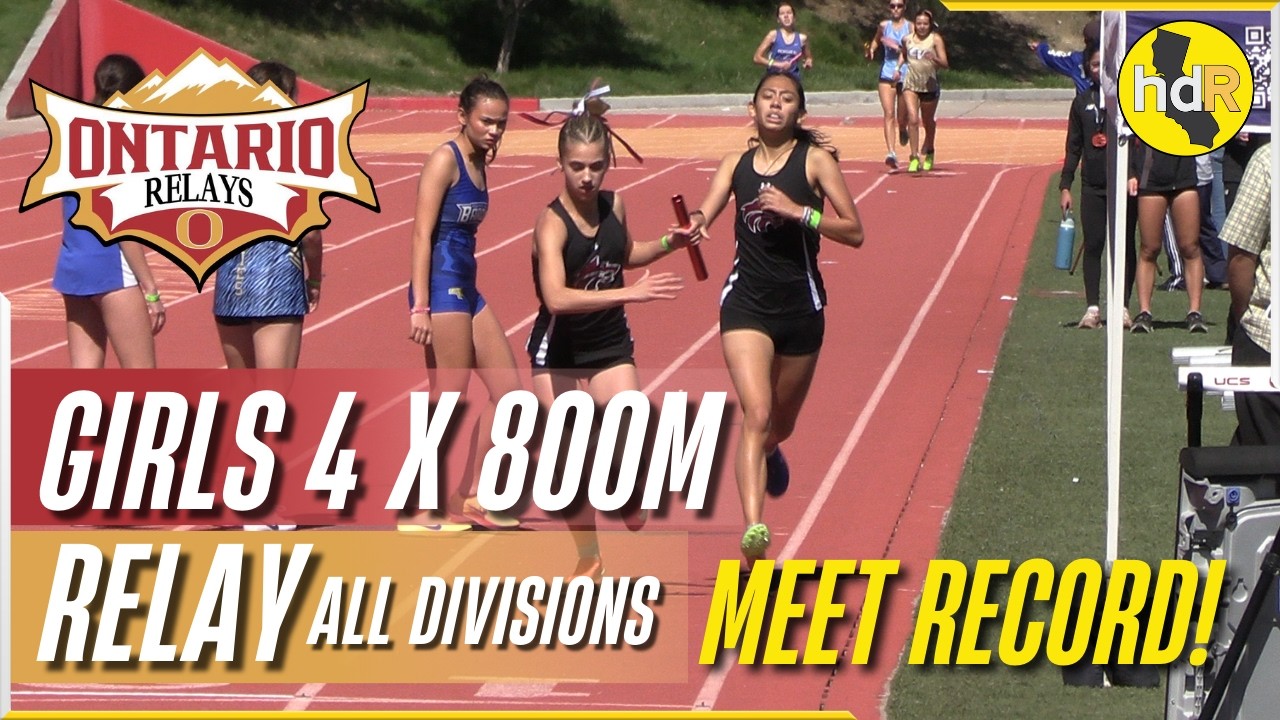 2026 TF -Ontario Relays Track & Field Meet - 4x800M Relay Girls - US #1 and Meet Record!!!