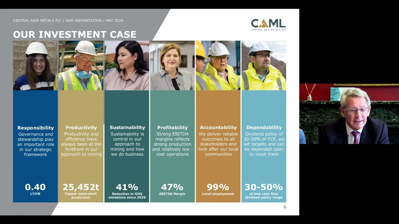 CENTRAL ASIA METALS PLC  - Annual General Meeting