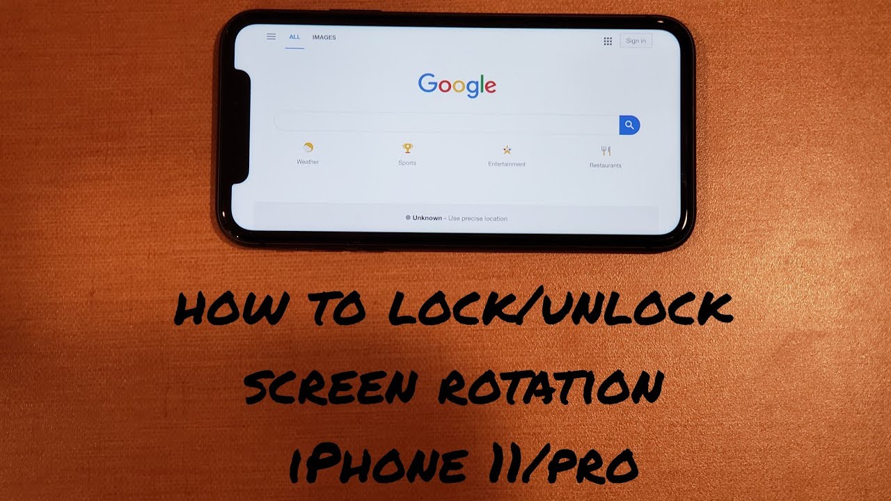 Как включить и выключить поворот экрана на iPhone 11/Pro