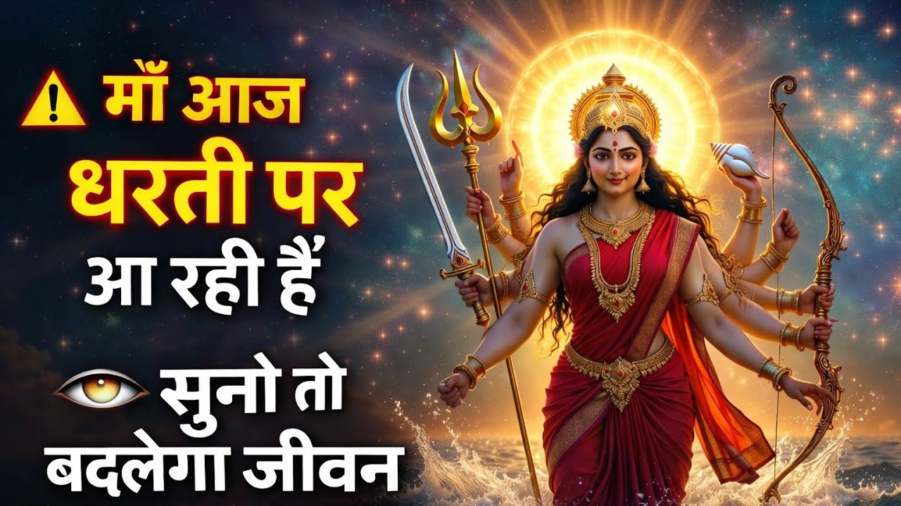 🔱 आज माँ दुर्गा धरती पर आ रही हैं | माता रानी का दिव्य संदेश | सुन लो भक्तों
