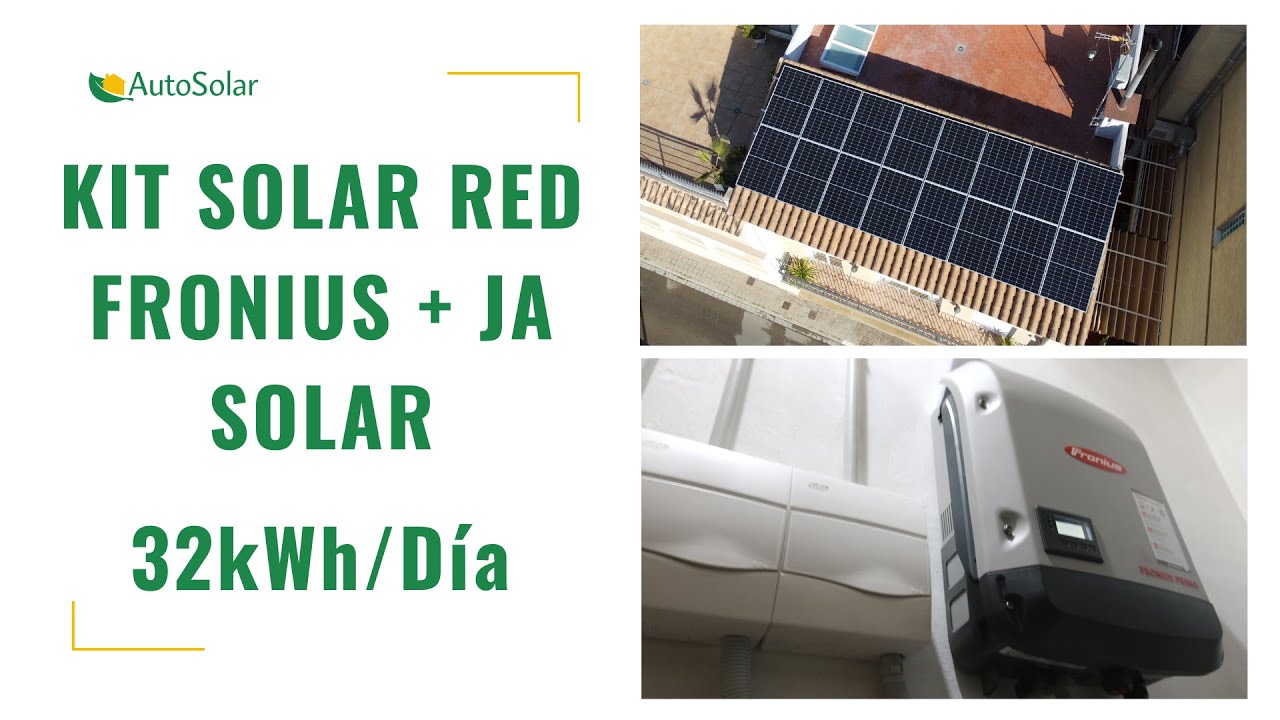 Instalación kit solar inversor Fronius | 32kWh/día