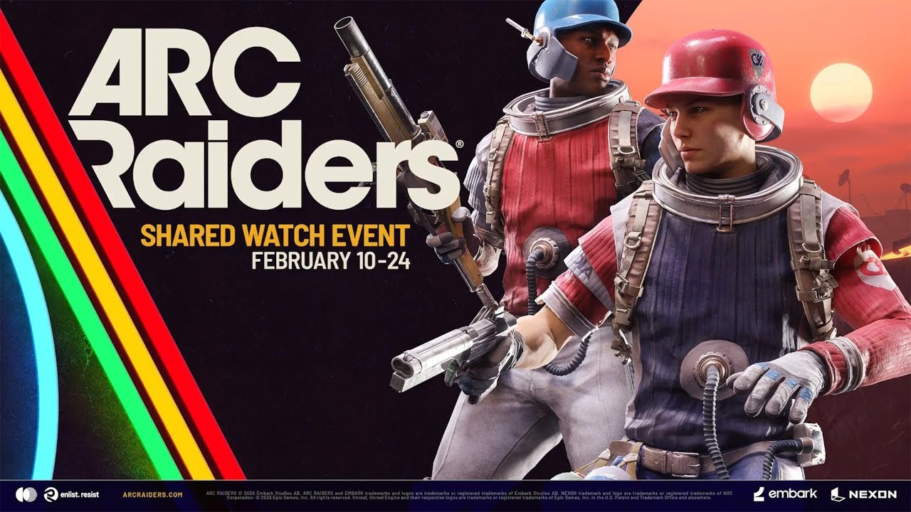 Live: ARC Raiders | Shared Watch |15 Feb 2026