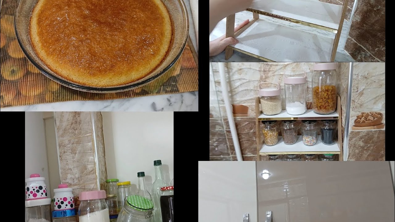 بسبوسة الليمون 🍋 بأبسط وأسرع طريقة ولا أروع..نظفت رفوف المطبخ 