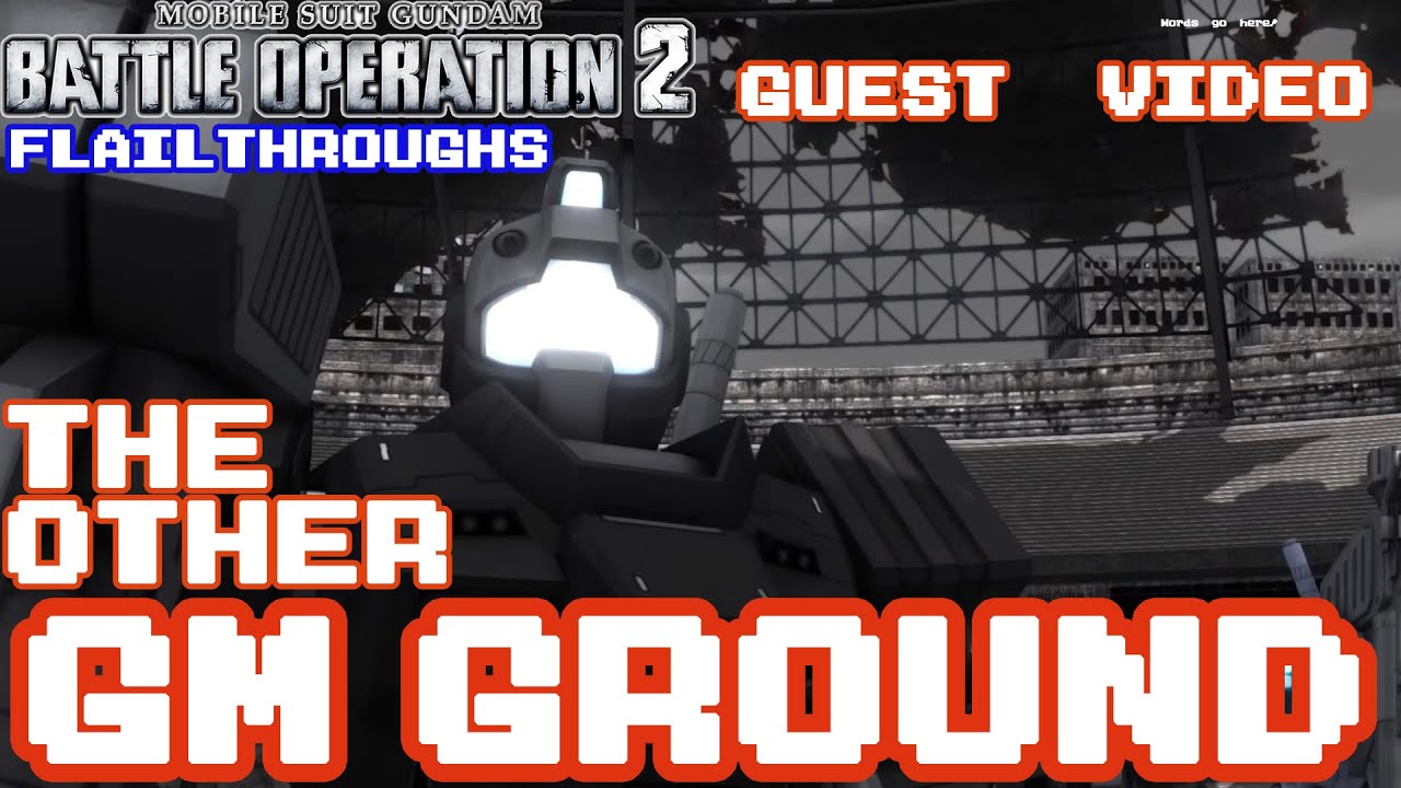 Gundam Battle Operation 2 Guest Video: RGM-79F GM Ground M-MSV Version, AKA GM Land Combat Type
