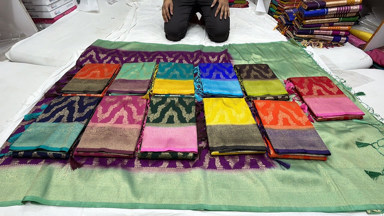 From 595/- || Chickpet Bangalore wholesale boutique sarees||single saree Courier available