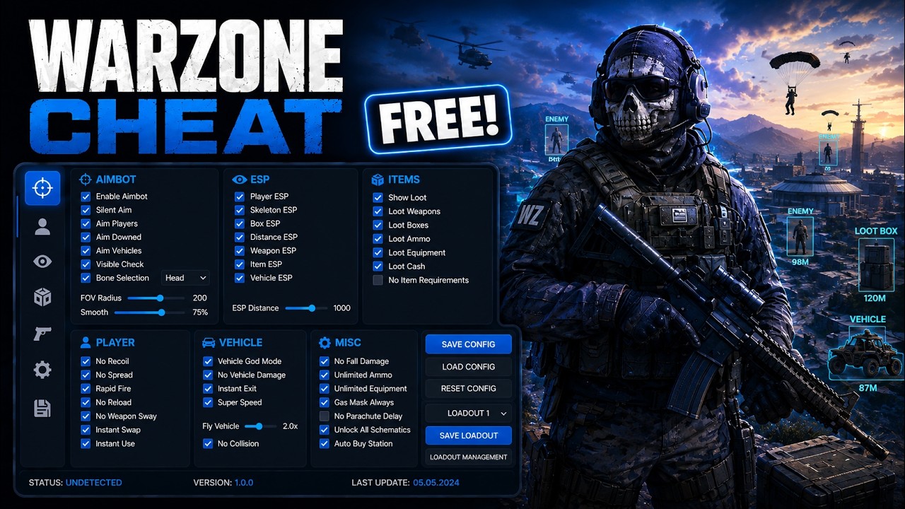 Warzone Cheat Free Download | Silent Aim + Wallhack PC 100% Undetected