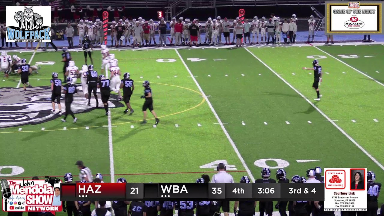 Hazleton Area vs Wilkes-Barre Area Football
