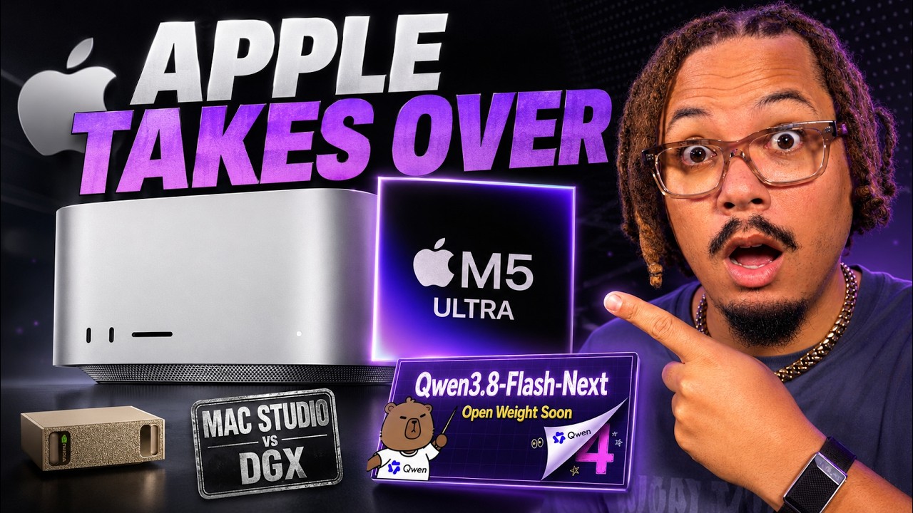 Apple NEW M5 Just Changed Local AI FOREVER... NEW Open Weights Qwen 3.8 Is Flash NEXT Drops Tomorrow