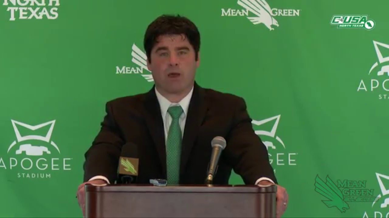 North Texas Football: Seth Littrell Introductory Press Conference