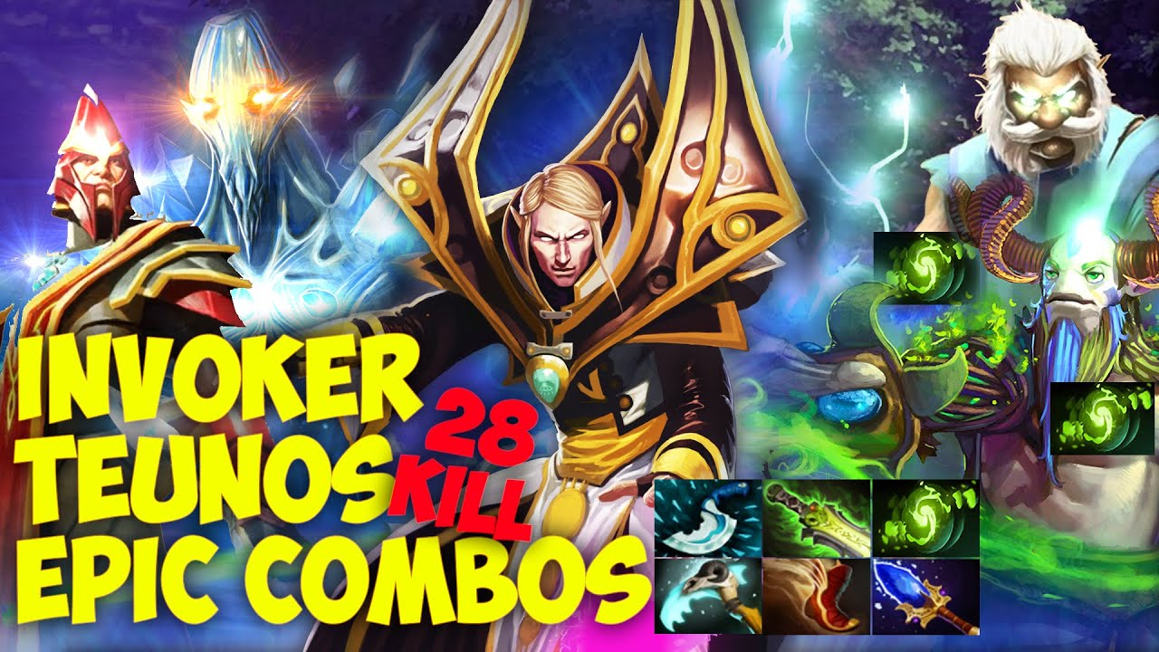 Teunos Invoker Dota 2 Epic Combos 28 kill