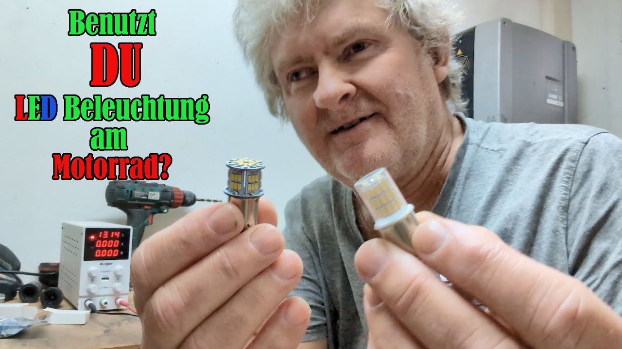 LED Beleuchtung am Motorrad? Einfach austauschen? Test an meiner Tenere