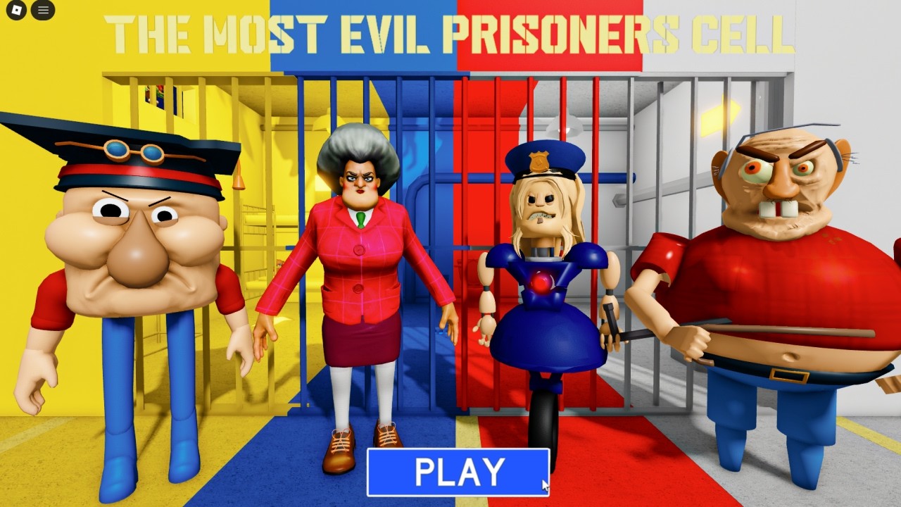 SEÑOR CABEZA MALVADA VS MAESTRA ASUSTADORA SEÑORITA T VS CHICA POLICÍA VS ABUELO MALVADO ? Roblox