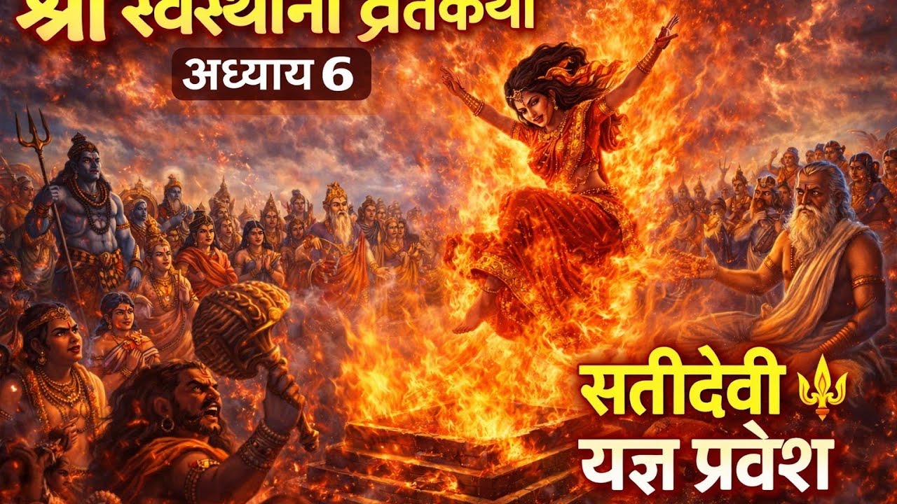 😱 सतीदेवीले यज्ञकुण्डमा हाम फालिन्! ३३ कोटी देवता स्तब्ध | स्वस्थानी अध्याय ६