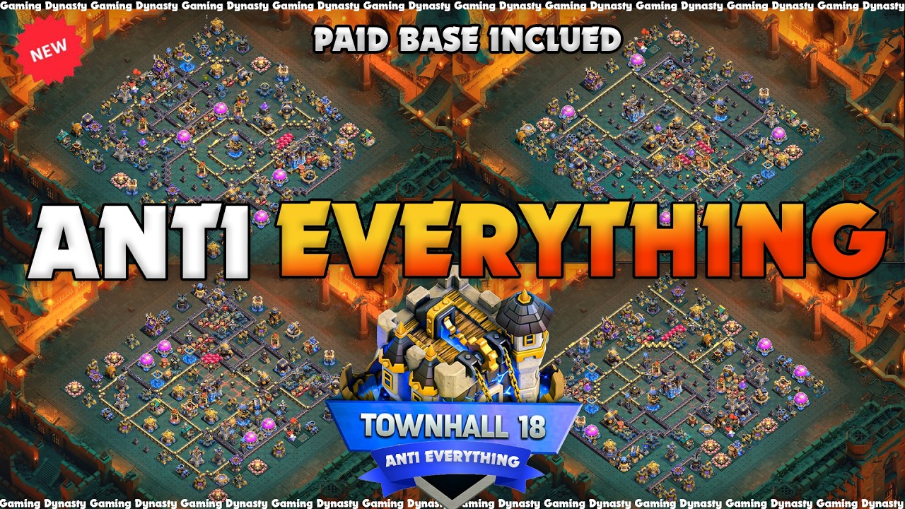 BEST TH18 WAR BASES IN 2026 | TOP TH18 LEGEND & WAR BASES IN CLASH OF CLANS