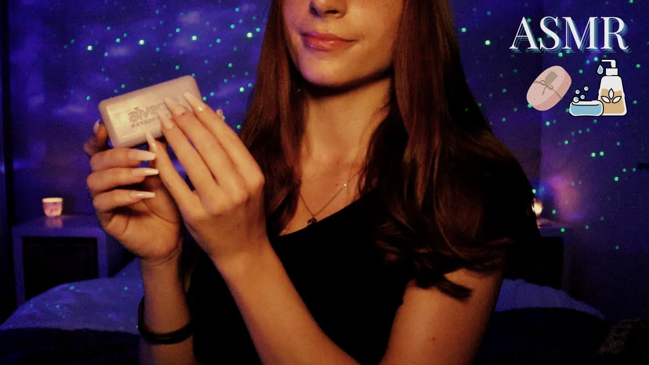 ASMR | SOAP TAPPING AND SCRATCHING with Long Nails✨