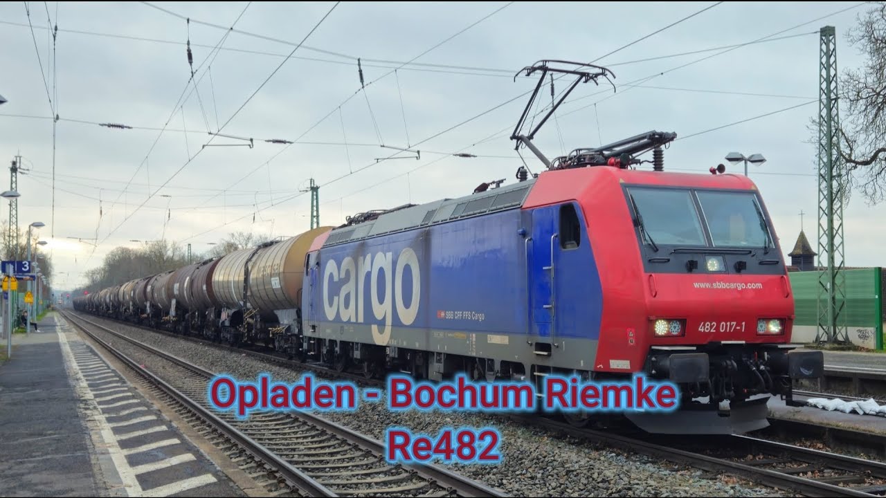 Führerstandsmitfahrt Opladen - Bochum Riemke | Re482/BR185