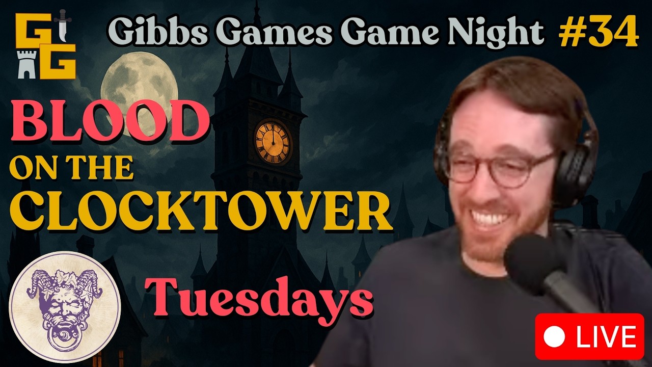 🕰️ Blood on the Clocktower Livestream #34 | Gibbs Games Game Night