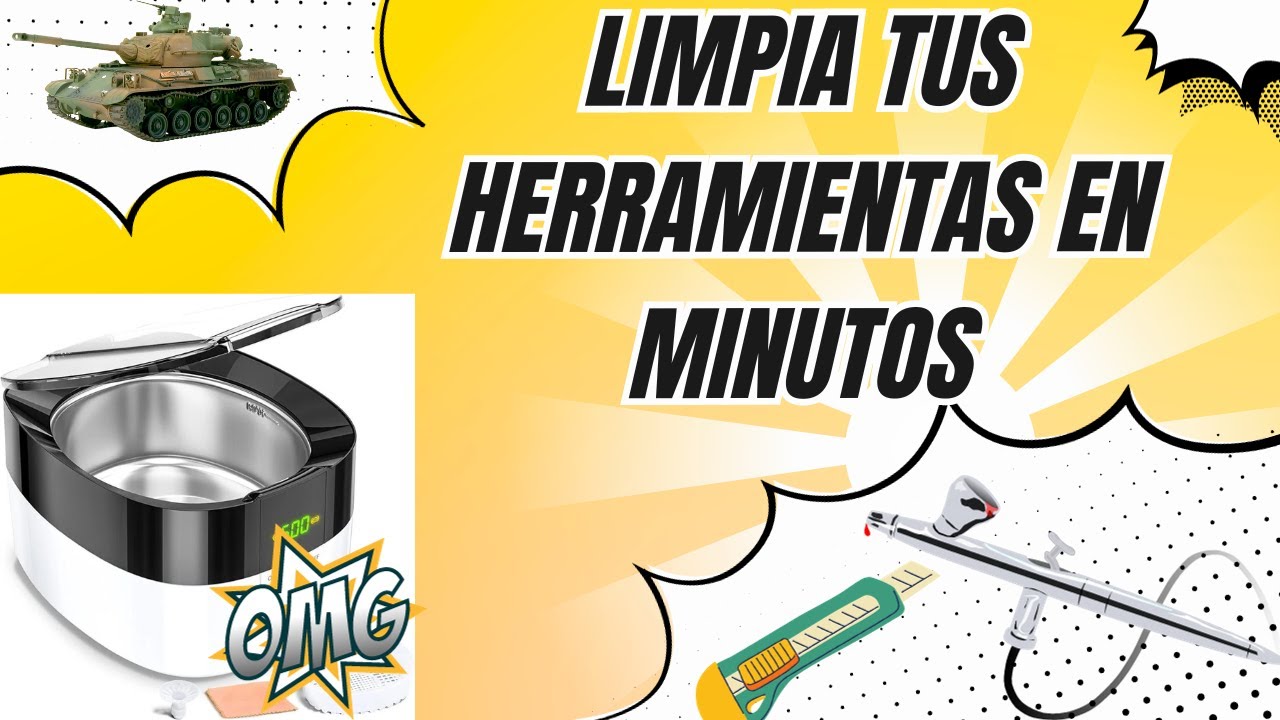LIMPIADOR 🔊ULTRASONIDOS🔊 PARA AERÓGRAFO🎨