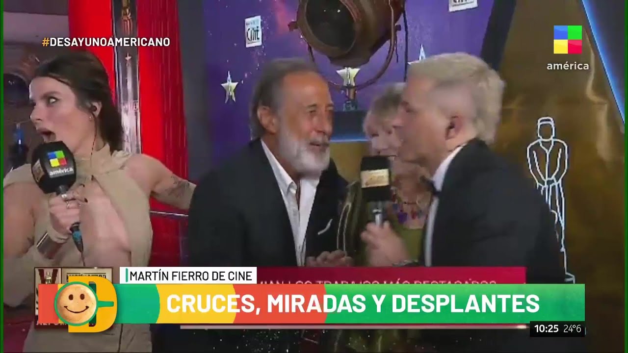 Natalia Oreiro y Guillermo Francella evitaron saludarse en los Martín Fierro de Cine