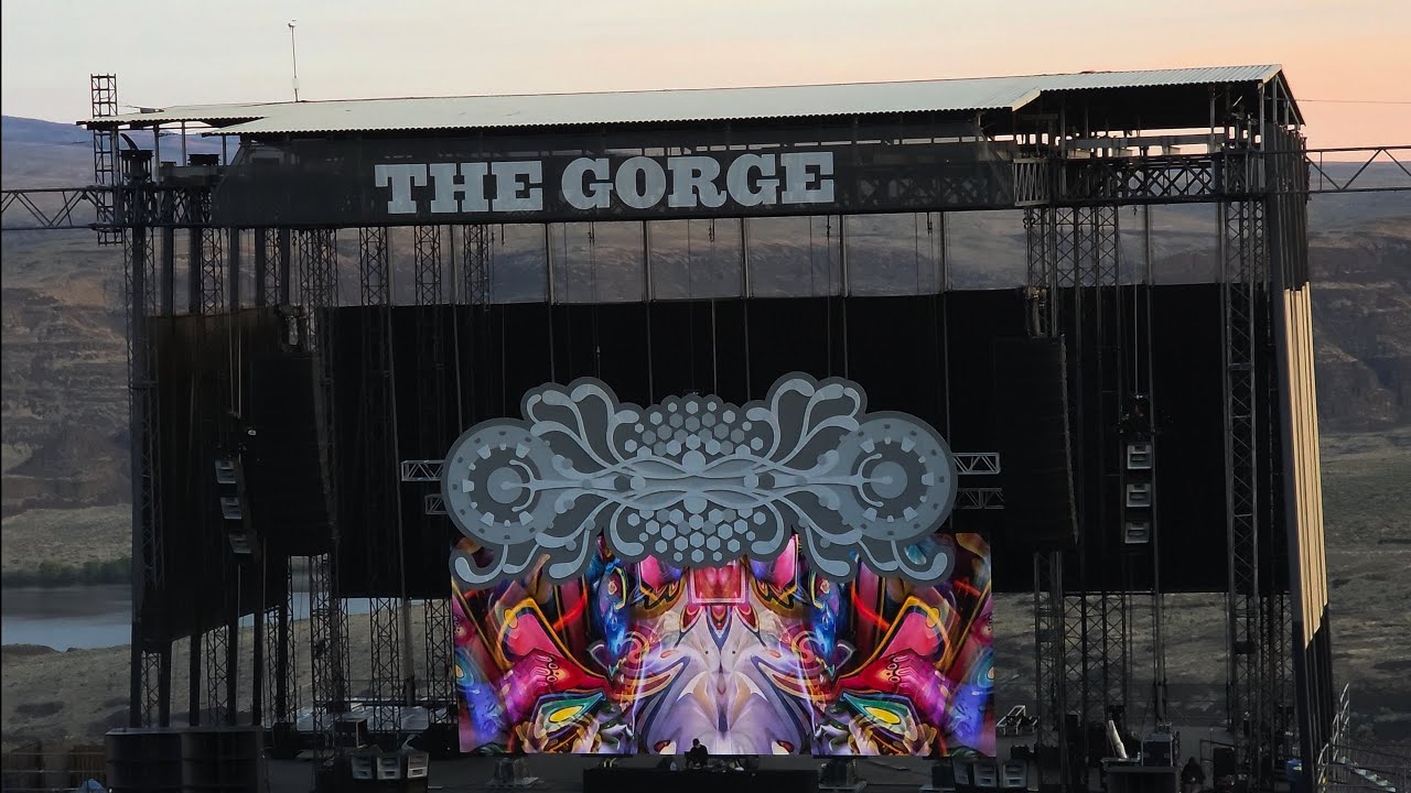 Tipper The Final Spunrise - Ambient Sunrise at the Gorge with Johnathan Singer, Full Set, 4K