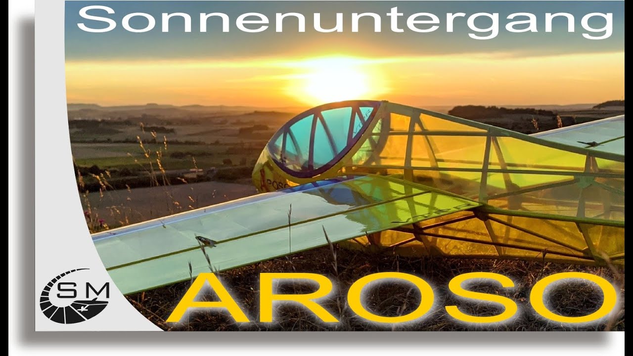 Aroso 225 - Flug bei Sonnenuntergang und leichtem Wind