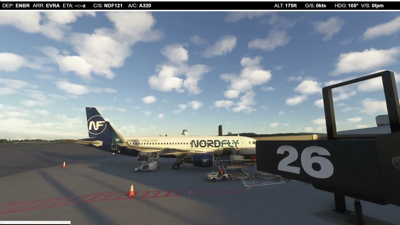 MSFS 2024 | Fenix A320 | VATSIM Full Flight | Bergen - Riga | Nordfly