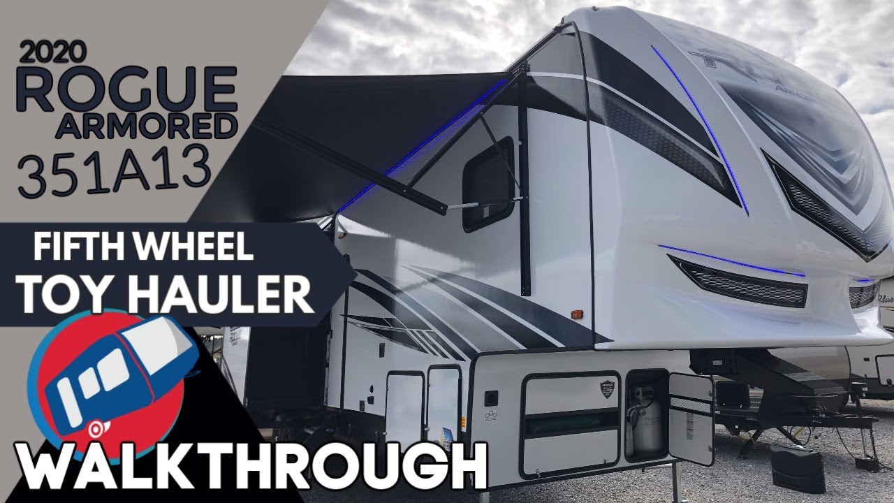 NEW 2020 Vengeance Rogue Armored 351A13 Toy Hauler Walkthrough