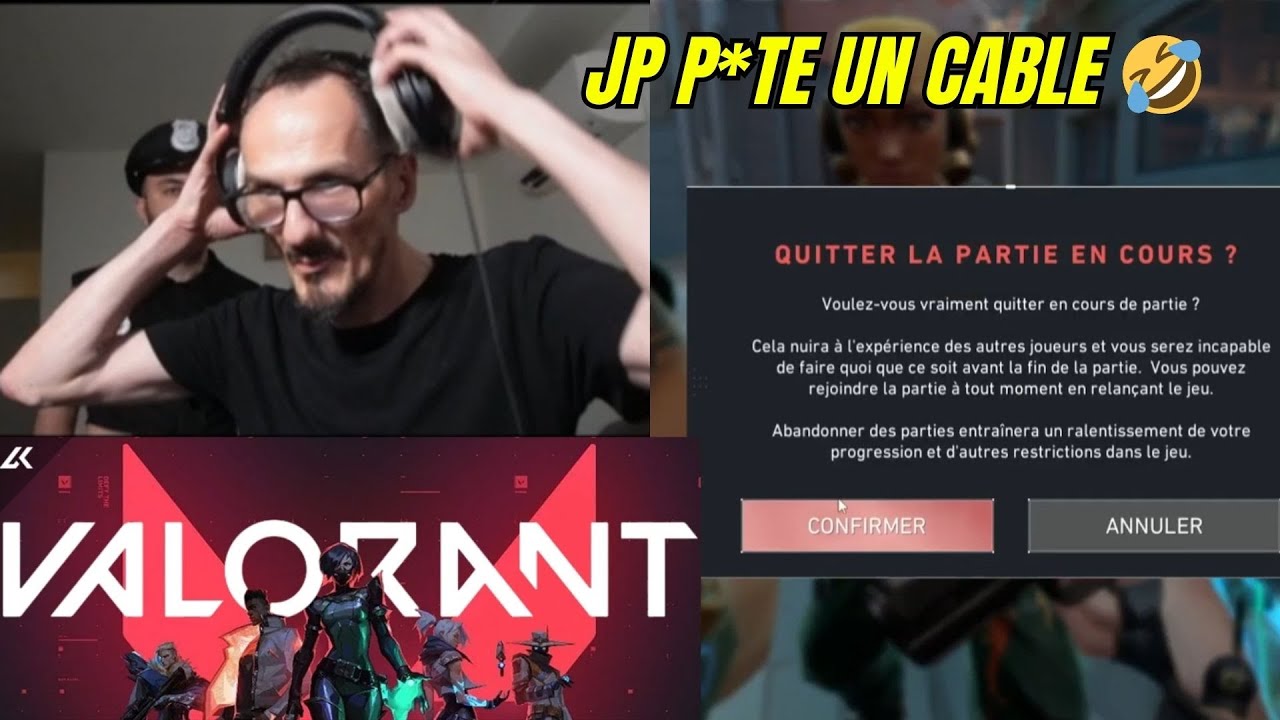 JP P*TE UN CABLE SUR VALORANT 🤣 3 CHEVEUX EST CHAUD ! 🔥 jeanpormanove safine naruto