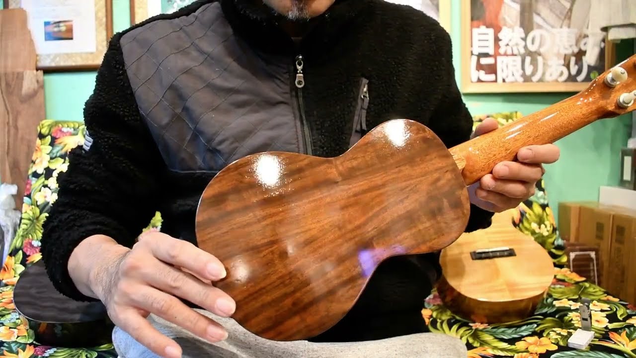 NEW/tkitki ukulele ECO-S+ AmberMaple×Walnut Soprano【S/N 1682】【お茶の水店】 @ukuleleshoptantan