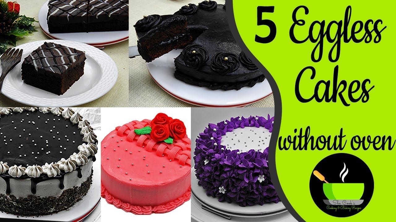 5 Eggless Cake Without Oven | Easy Cake Recipe | Cake Recipe Without Oven | Chocolate Cake