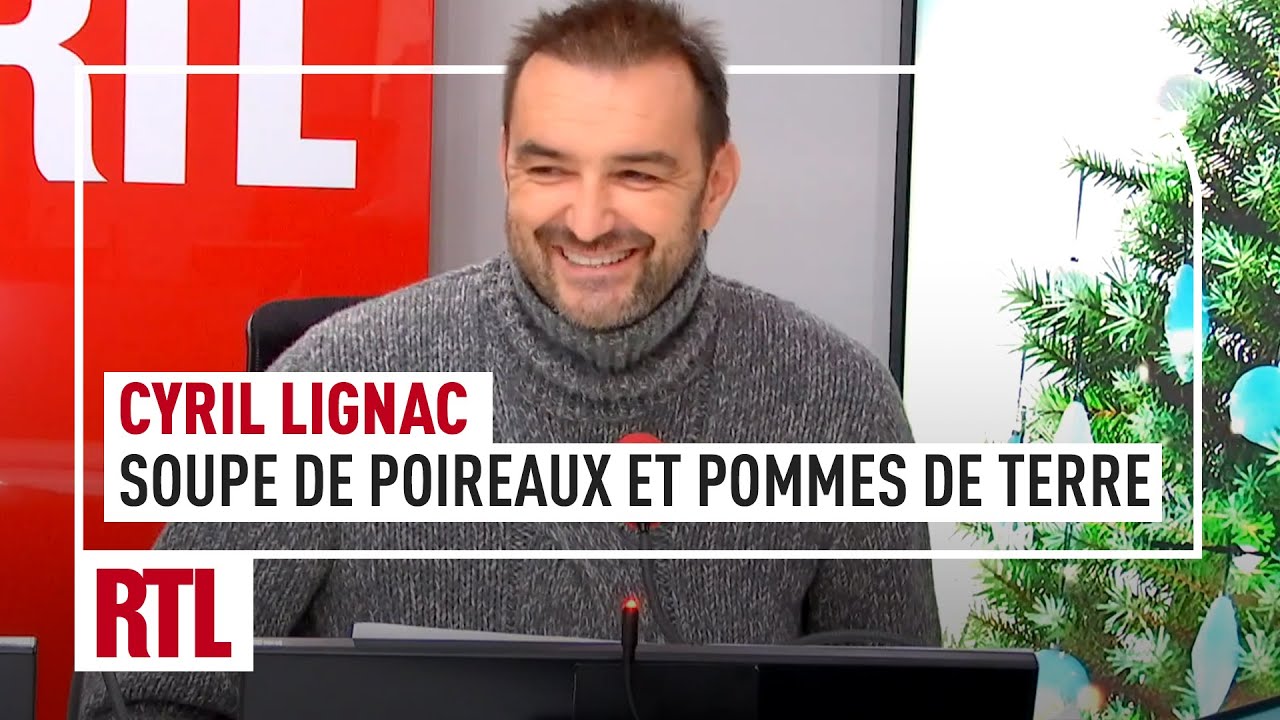 Cyril Lignac : soupe de poireaux et pommes de terre