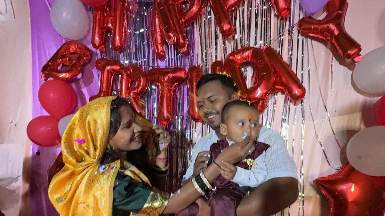 my Babu, first birthday // babu ke birthday me kya ho gya 😯 // #cg #youtube #birthday #video 