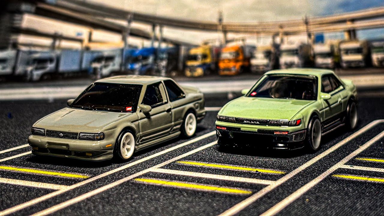 Hot wheels Car Culture 2 pack, Nissan Sentra SE-R and Nissan Silvia S13 showcase and review!