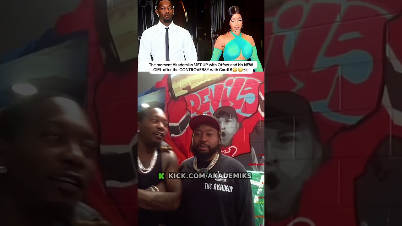 Akademiks meets Offset and his new girl after the controversy with Cardib#offset #cardib #akademiks