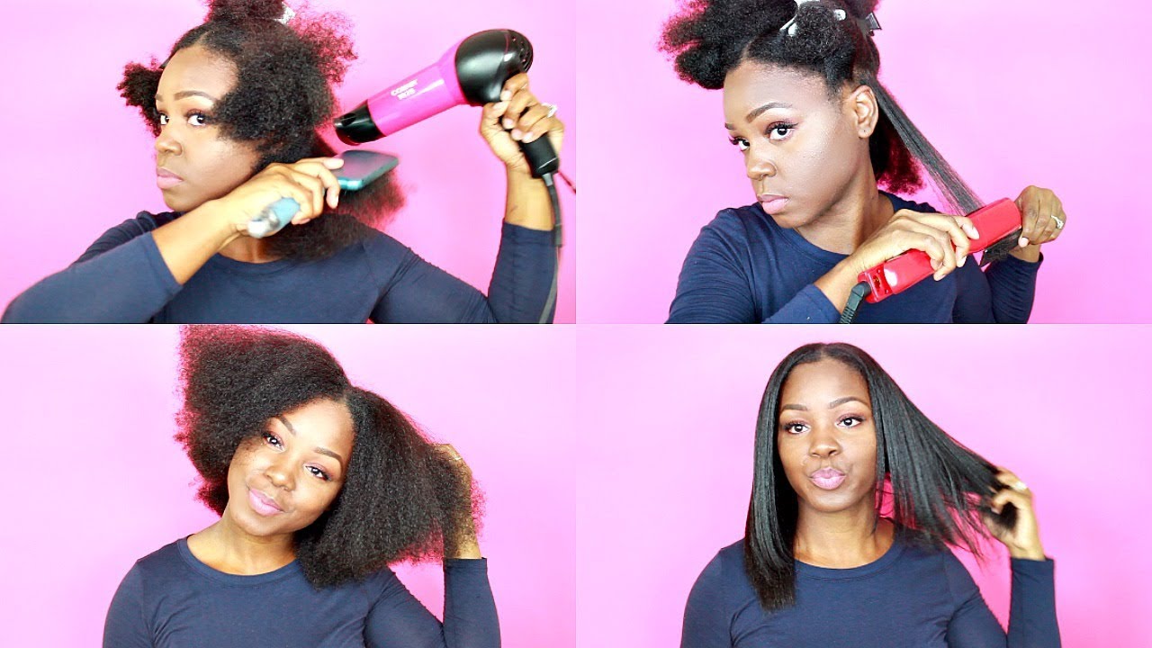 Blow Dry and Flat Iron | NATURAL HAIR
